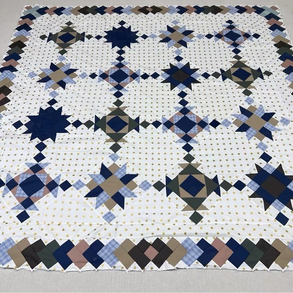 Other - Handmade Double Arrow Patchwork Queen size Cotton Quilt Top/Topper